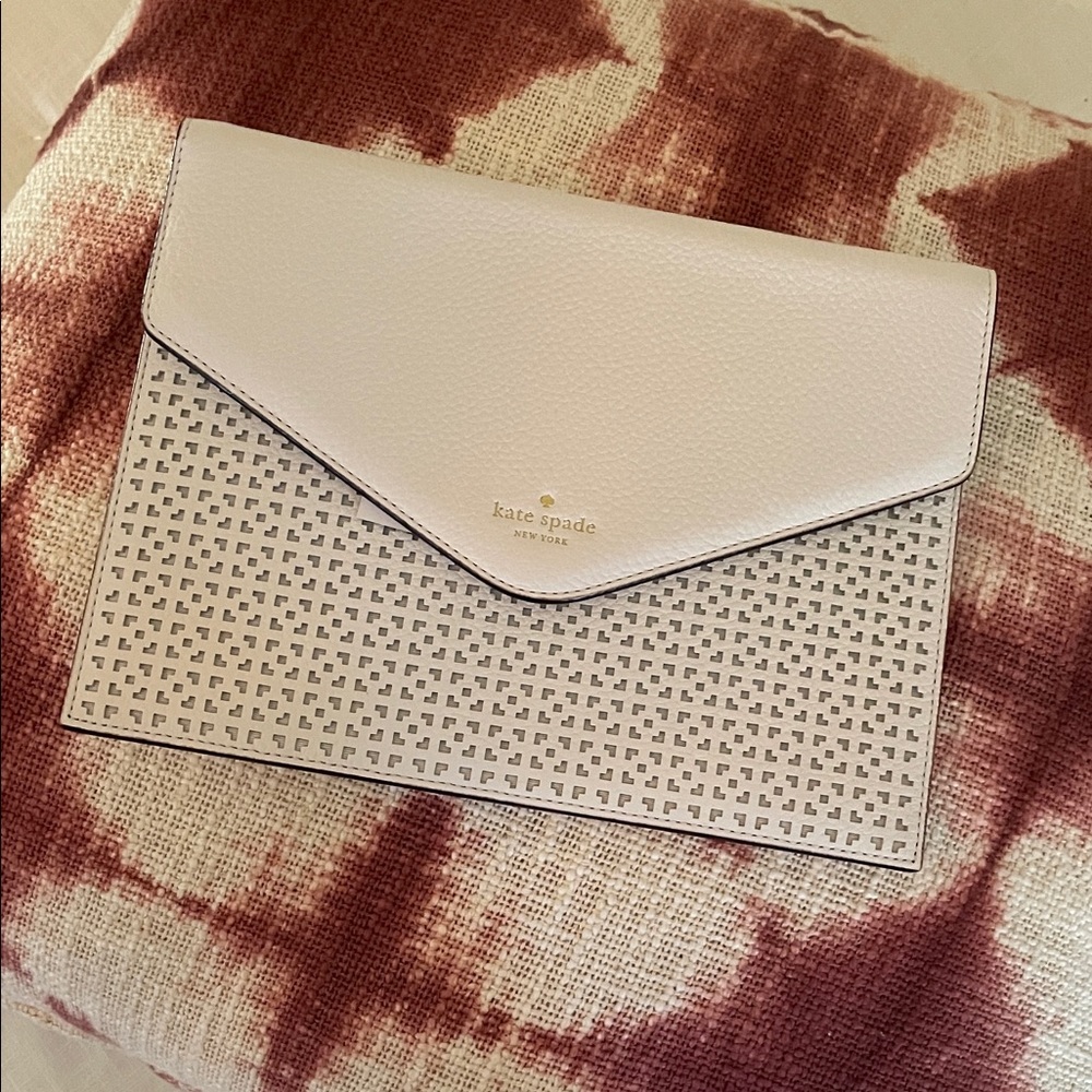 Kate Spade White Envelope Clutch